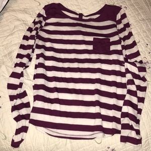 Striped long sleeve tee